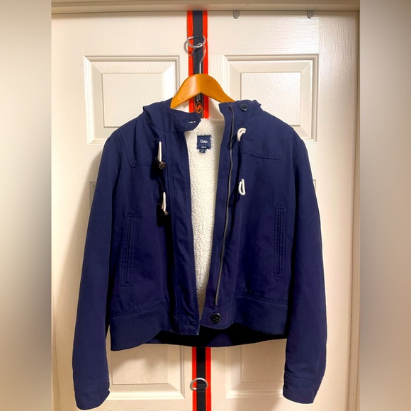 GAP Other - Women’s Navy Blue Gap Bomber Jacket Sherpa Lined Size Medium
